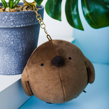 Chubby Plush King Penguin Cub Doll Keychain